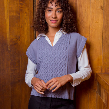 MillaMia Ida Cable Vest Knitting Pattern