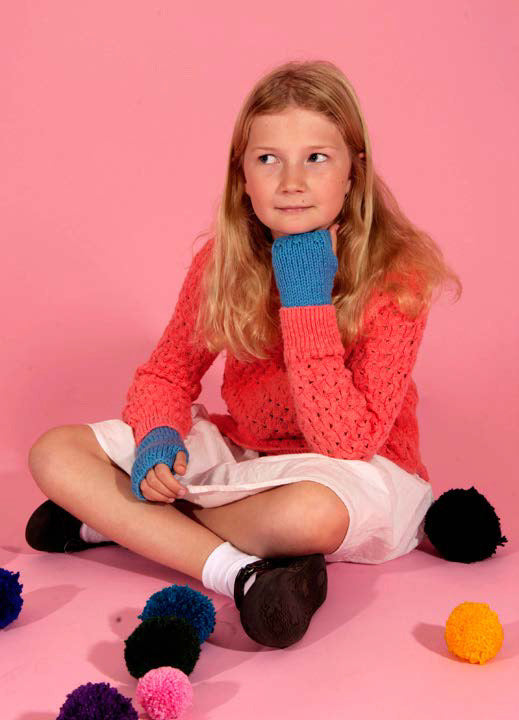 Paintbox Yarns Snowy Day Handwarmers Knitting Pattern