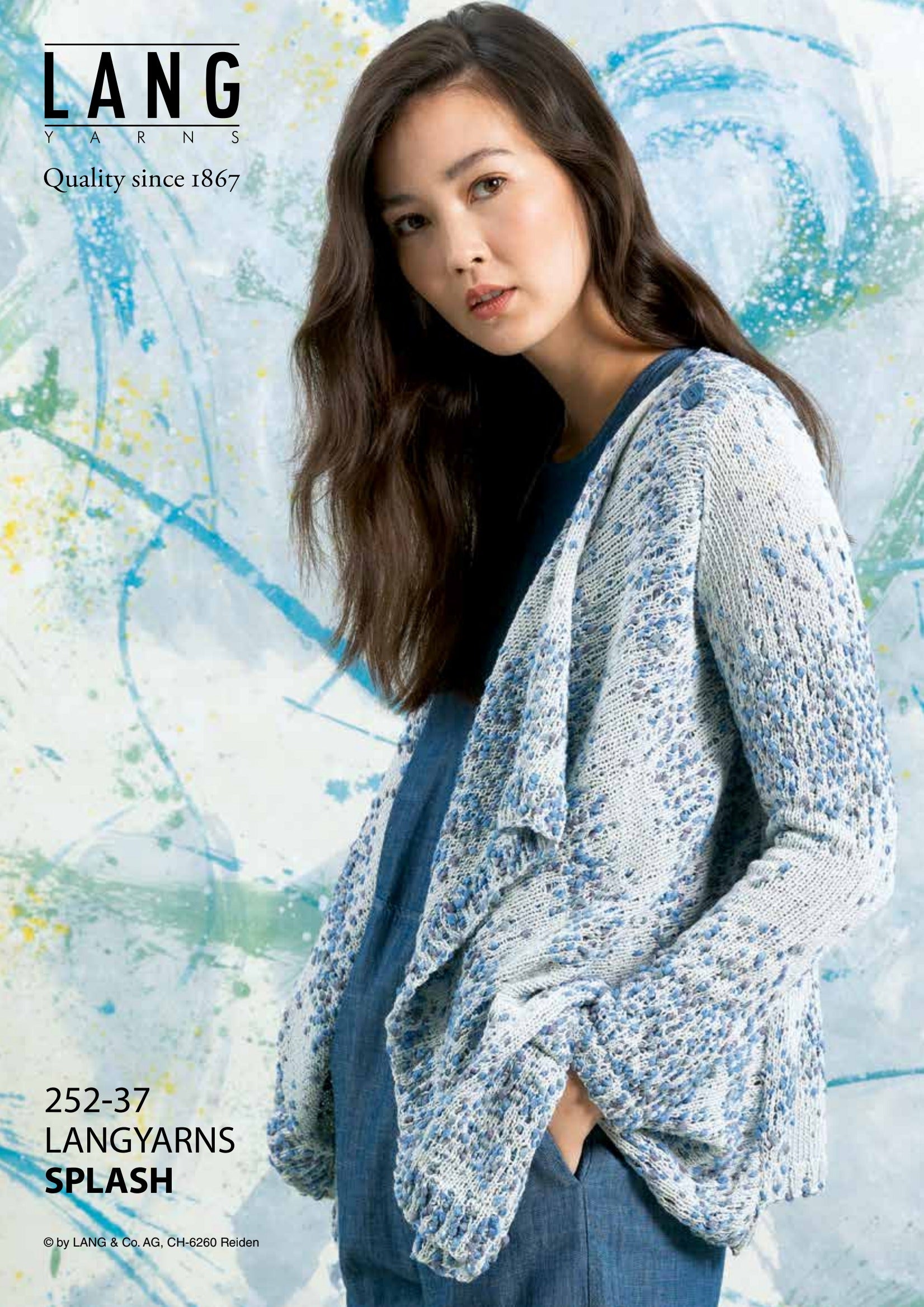 Lang 252-37 Cardigan Knitting Pattern