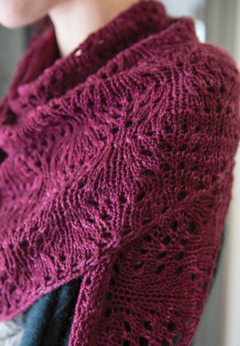 Ceonothus Shawl Scarf Knitting Pattern