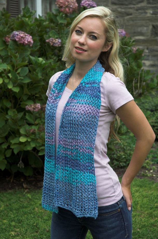 Easy Lace Scarf Knitting Pattern