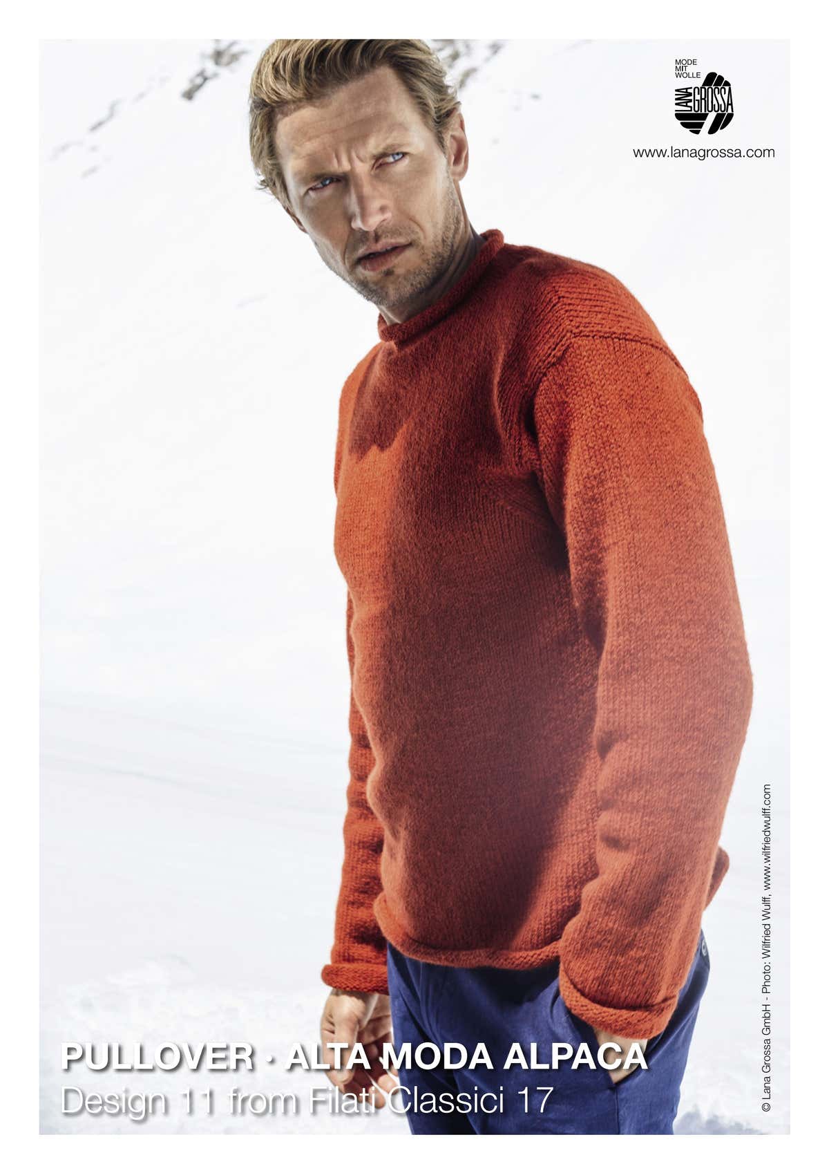 Lana Grossa M11 Pullover Jumper Knitting Pattern