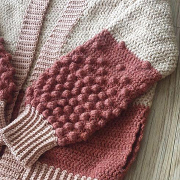 Berry Dipped Cardigan