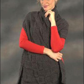 Basketweave Prayer Shawl Wrap Knitting Pattern