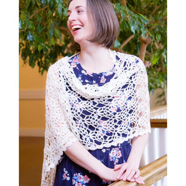 Valley Yarns WEBS Lace Shawl Crochet Pattern