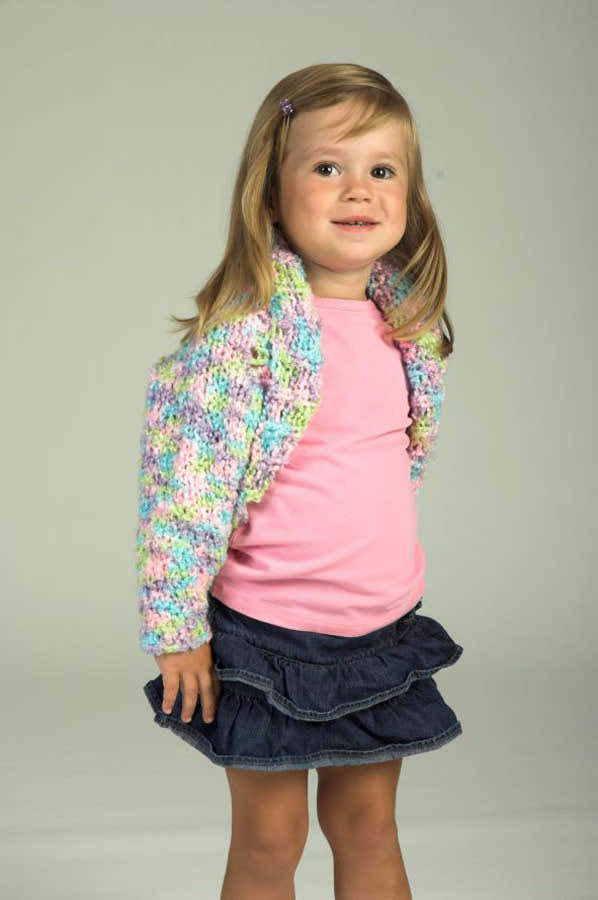 KidÃ¢â‚¬â„¢s Shrug Bolero Knitting Pattern