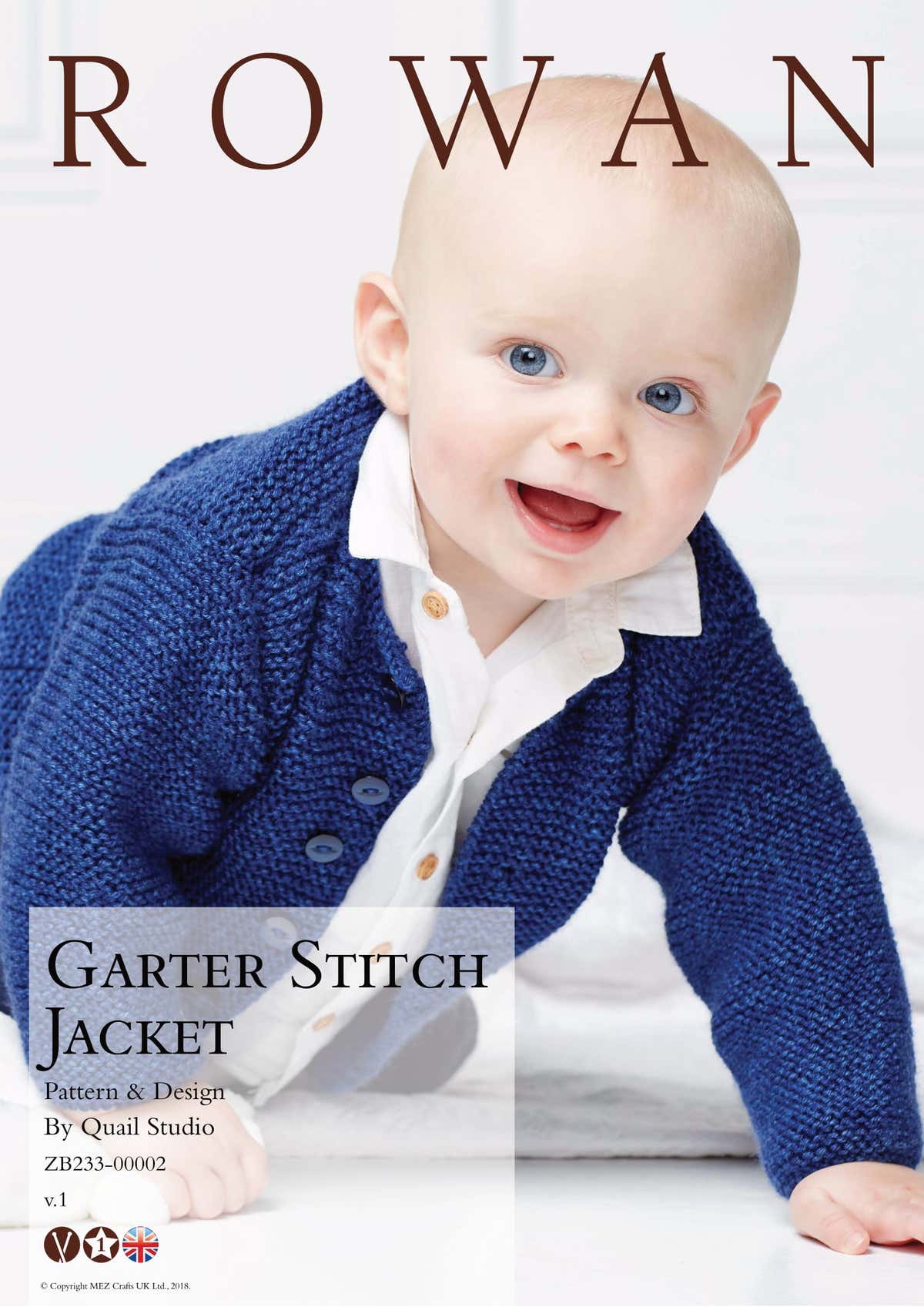 Rowan Garter Stitch Jacket Cardigan Knitting Pattern