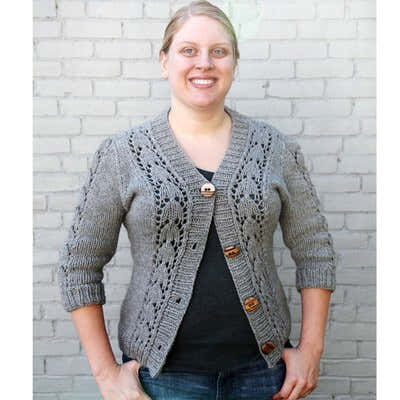 Valley Yarns Loire Cardigan Knitting Pattern