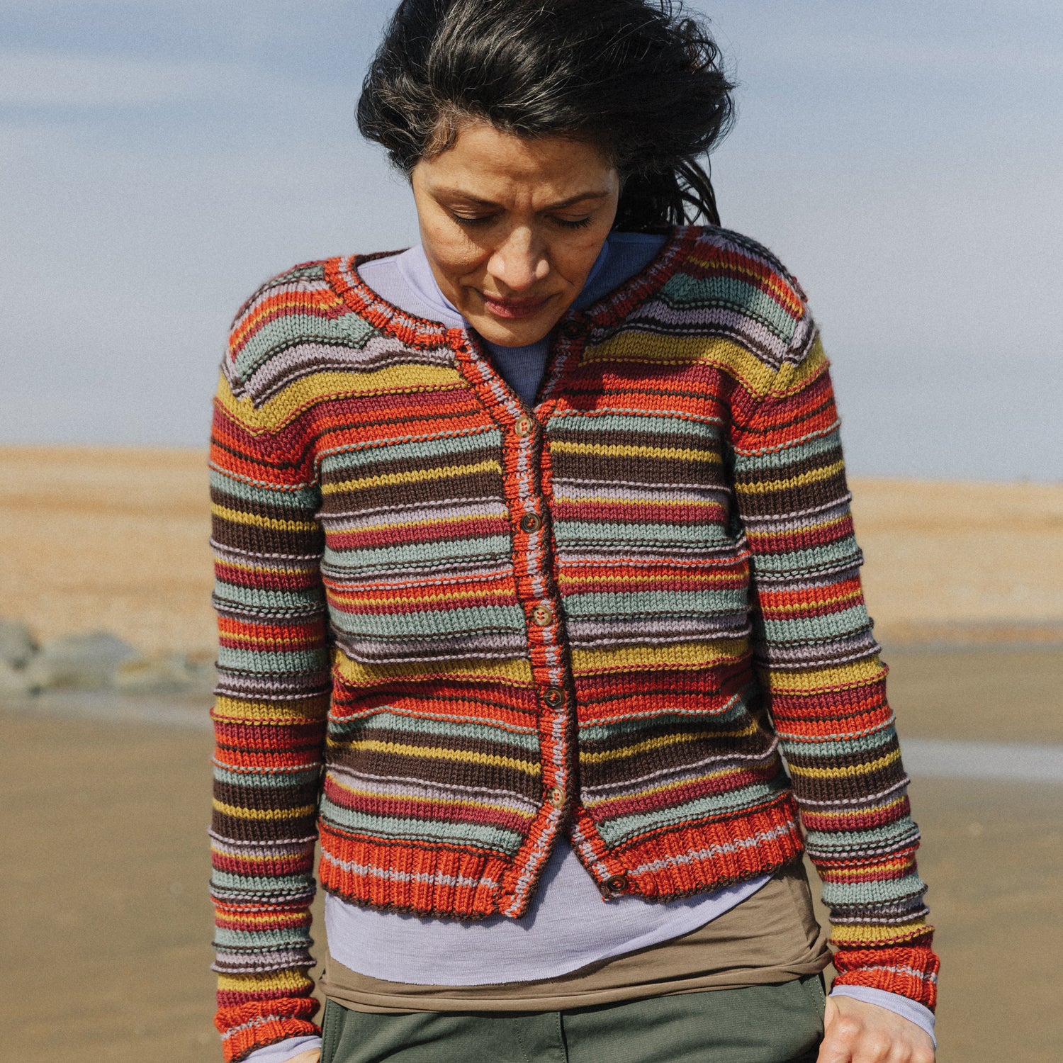 Rowan Pleateau Plain and Stripes Knitting Pattern