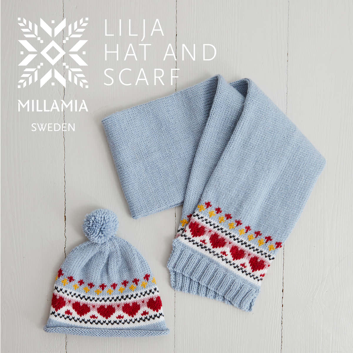 MillaMia Lilja Hat & Scarf Knitting Pattern
