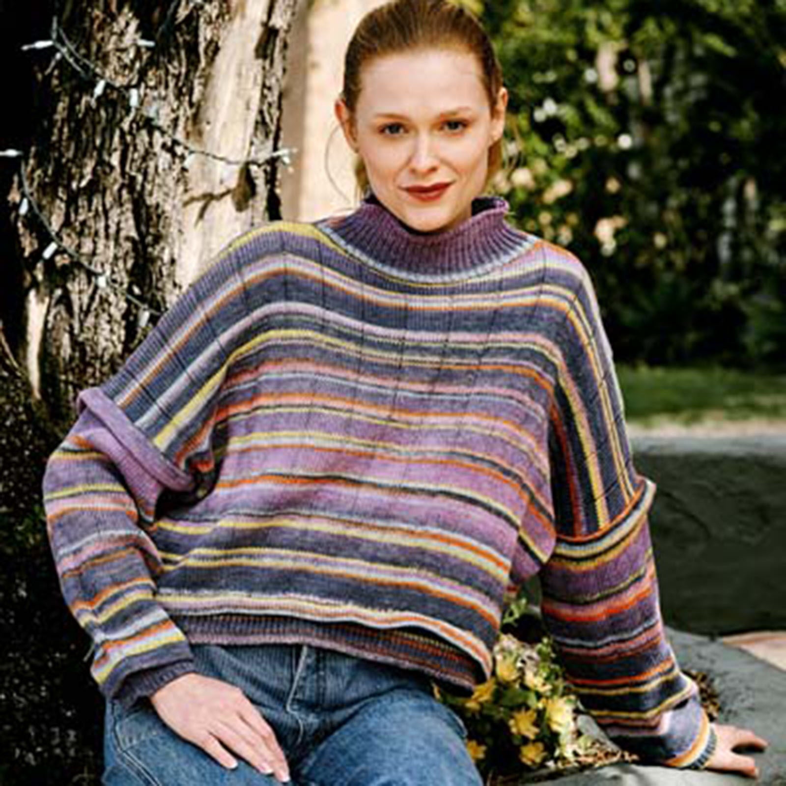 Trendsetter Yarns Celebrate Tucked Ridge Ribbed Pullover