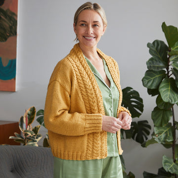 Debbie Bliss Cable Edge Jacket Knitting Pattern