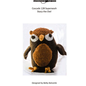 Stacy the Owl Toy Knitting Pattern