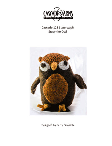 Stacy the Owl Toy Knitting Pattern