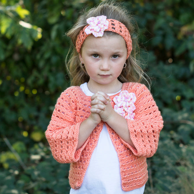 Cascade Yarns A Flower Friendly Sweater & Headband Crochet