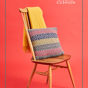 Paintbox Yarns Knitted Zigzag Cushion Pattern