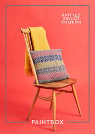 Paintbox Yarns Knitted Zigzag Cushion Pattern