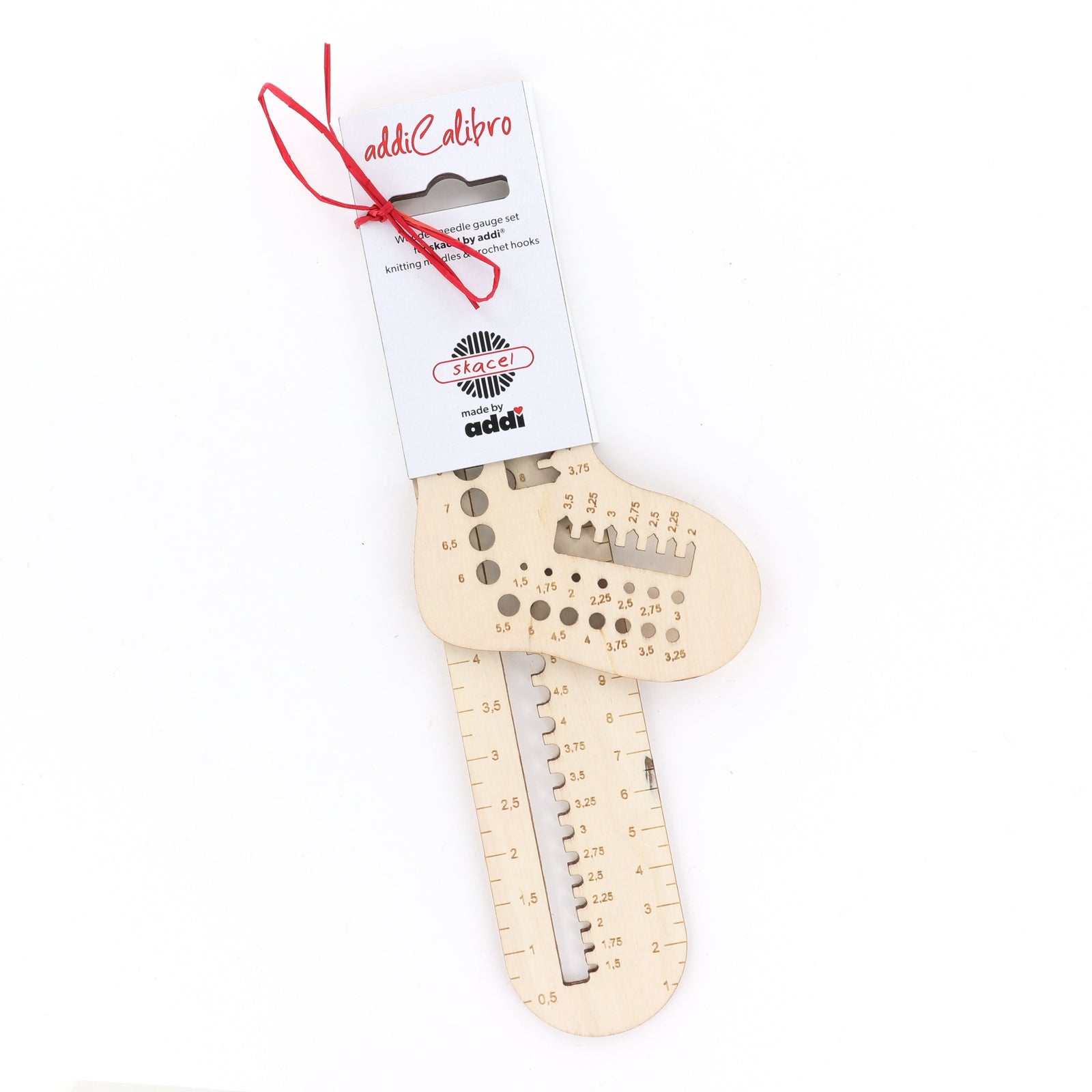 addi Calibro Wooden Needle Gauge Set