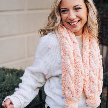 Tubular Wavy Scarf Knitting Pattern