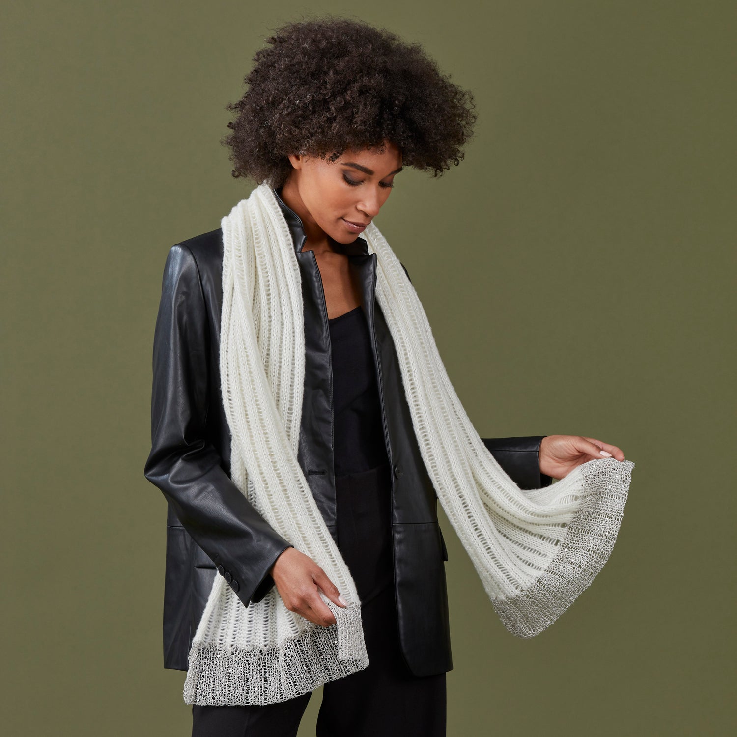 Stacy Charles Fine Yarns Peyton Scarf Knitting Pattern