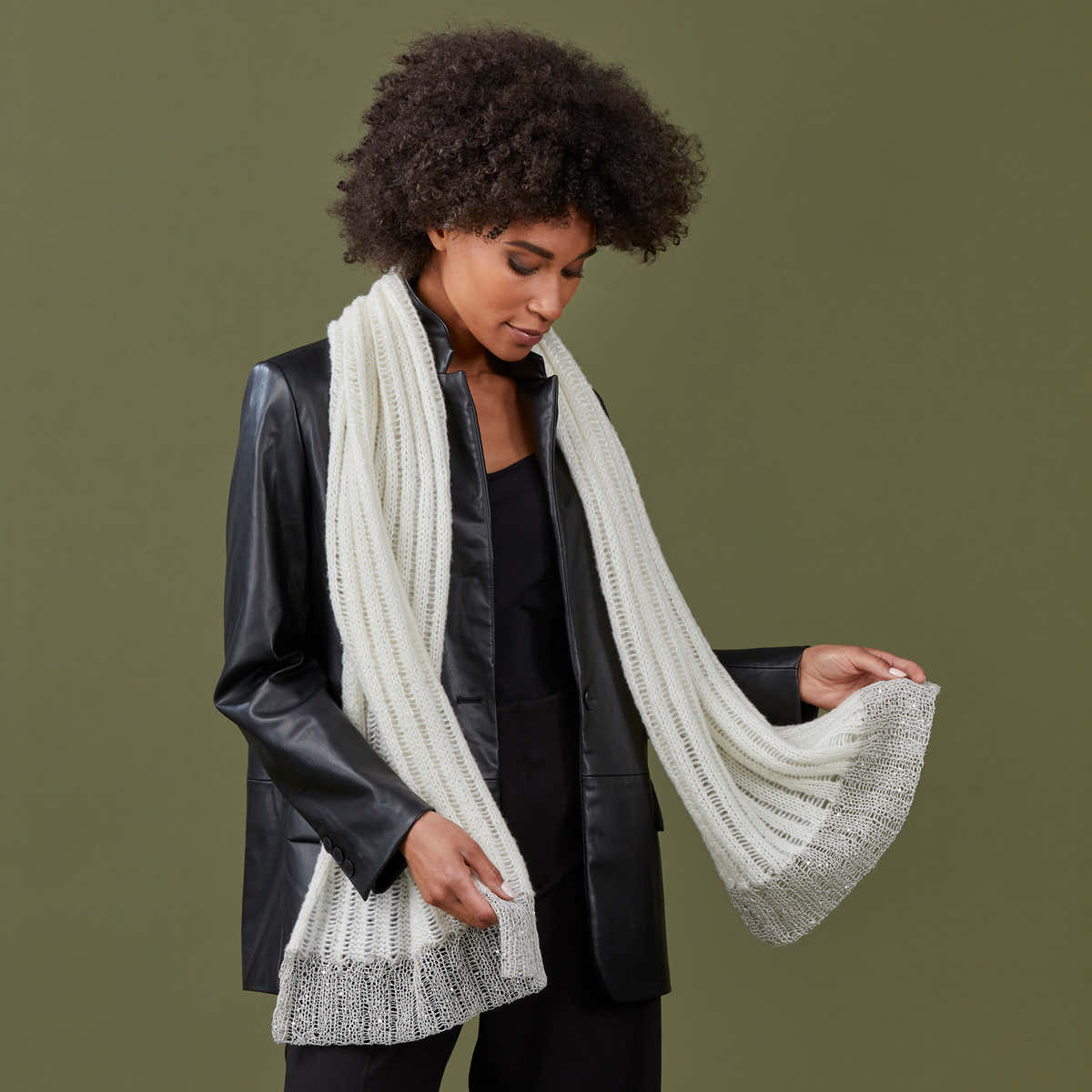Stacy Charles Fine Yarns Peyton Scarf Knitting Pattern