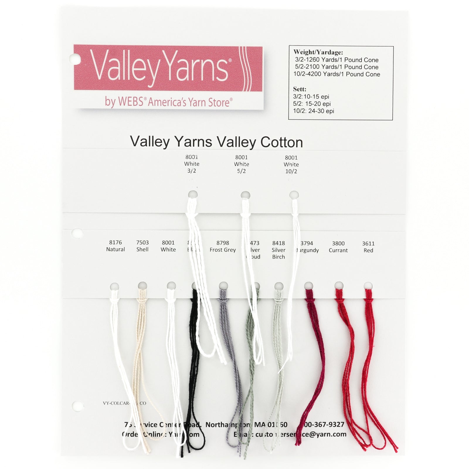 Valley Yarns Valley Cotton 3/2 Yarn