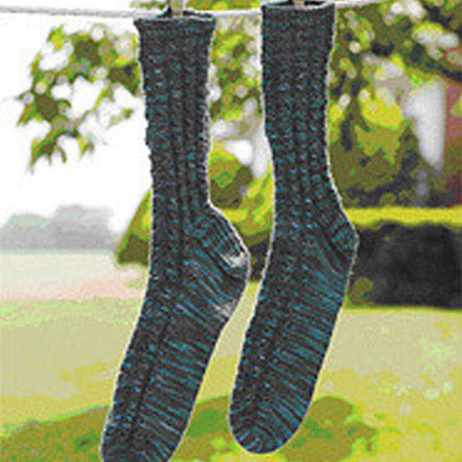 Valley Yarns Brookside Socks Knitting Pattern