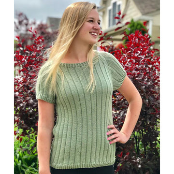 Plymouth Yarn Short Sleeve Top Jumper Knitting Pattern