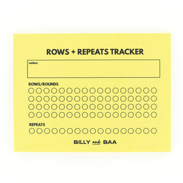 Billy and Baa Rows & Repeats Tracker Sticky Notes
