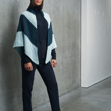 Rowan The City Shawl Wrap Knitting Pattern