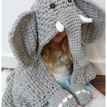 Hooded Elephant Blanket