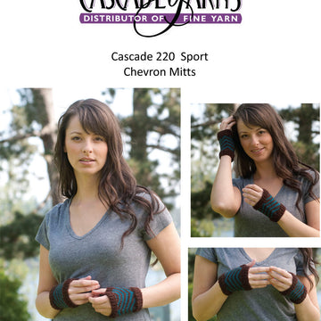 Chevron Mitts in Cascade 220 Sport - DK222 - Free PDF