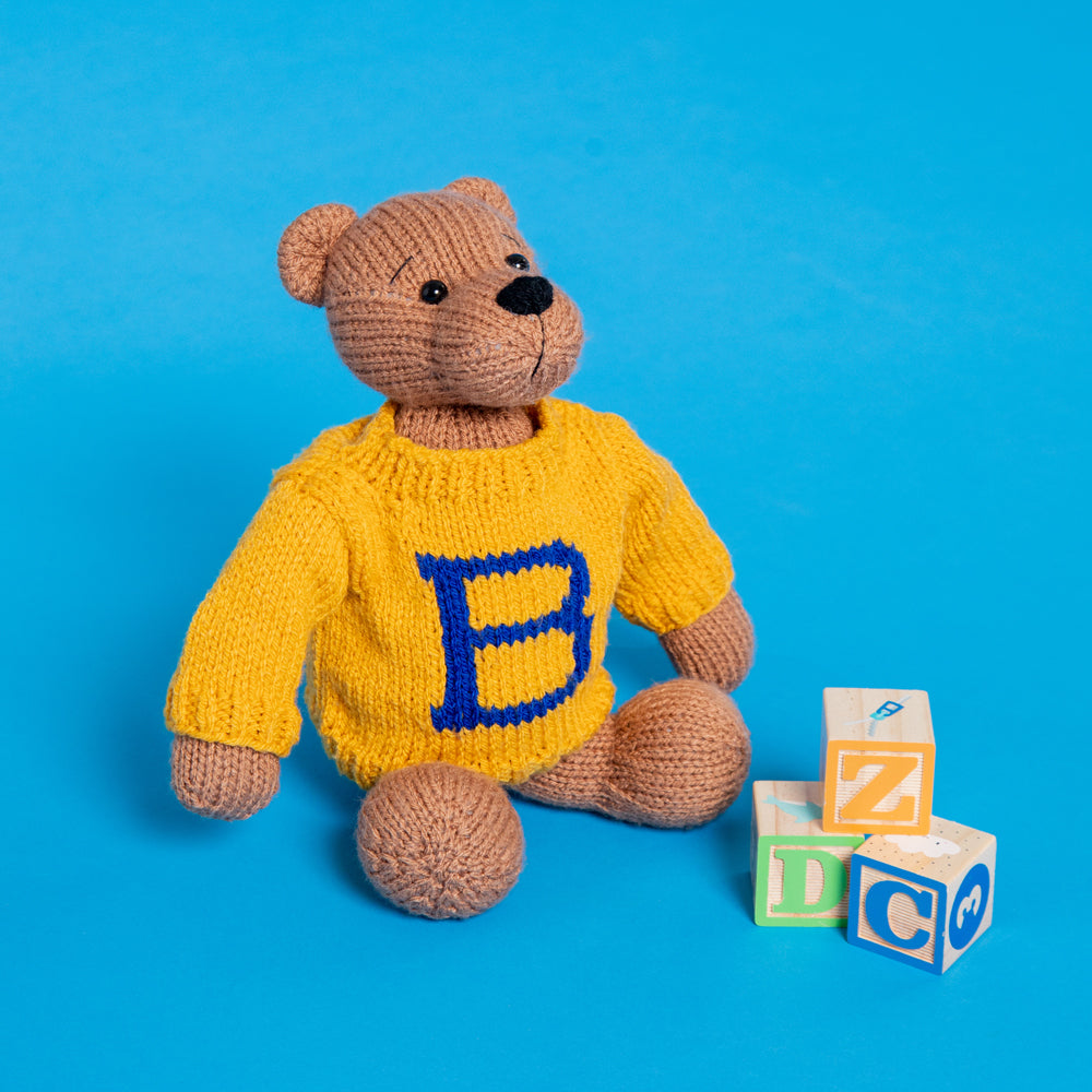 Paintbox Yarns Alphabet Teddy Bear Knitting Pattern