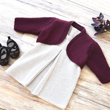 Izzi's pleated dress / tunic top and matching bolero - P123