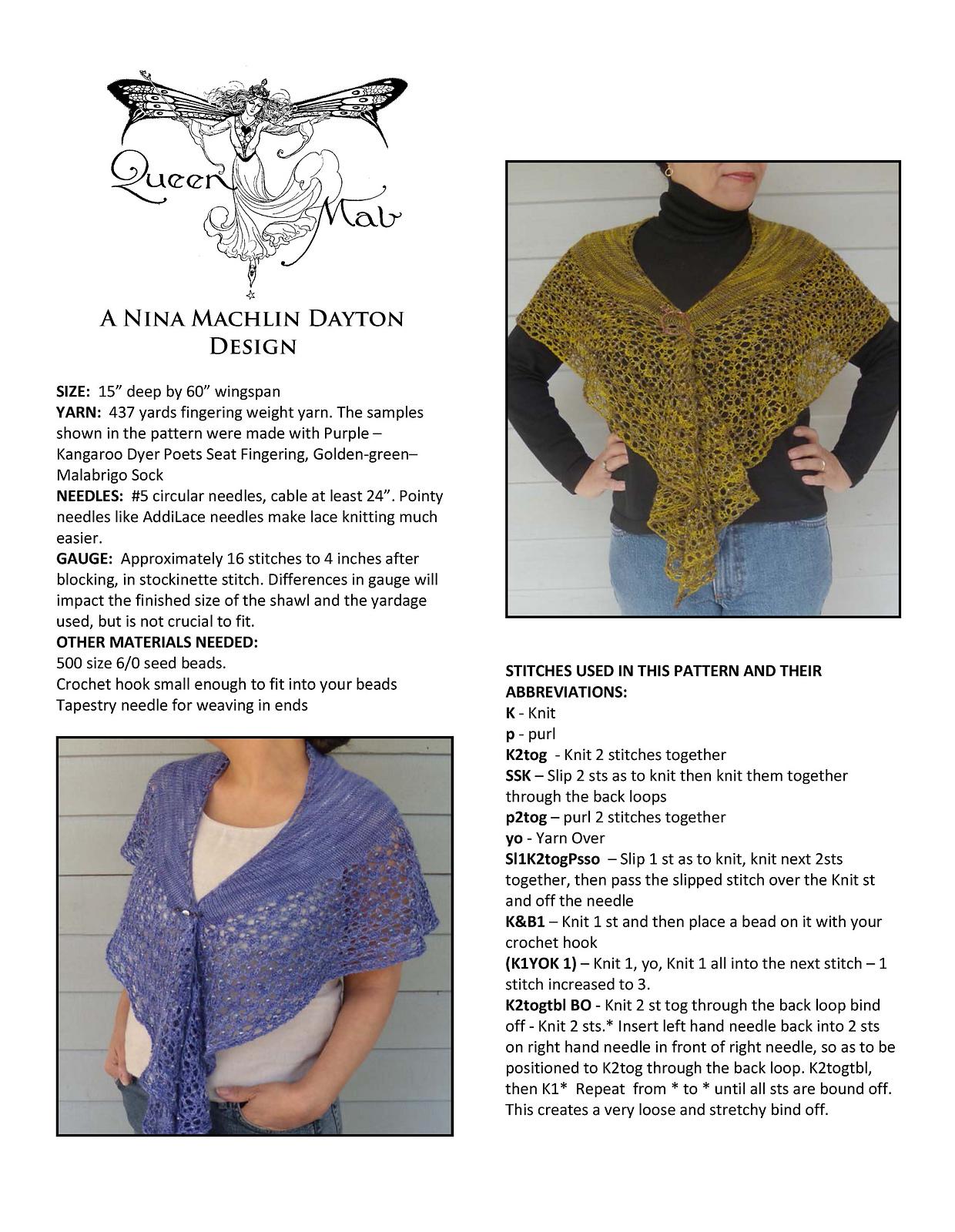 Queen Mab Shawl