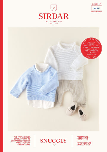 Sirdar 5362 Waffle Sweaters PDF