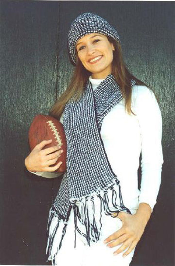Penn State Scarf & Hat Knitting Pattern