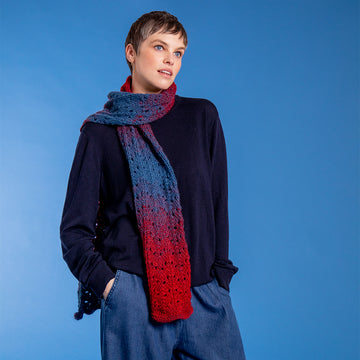 The Artist's Beret & Scarf - Free Knitting Pattern for Women