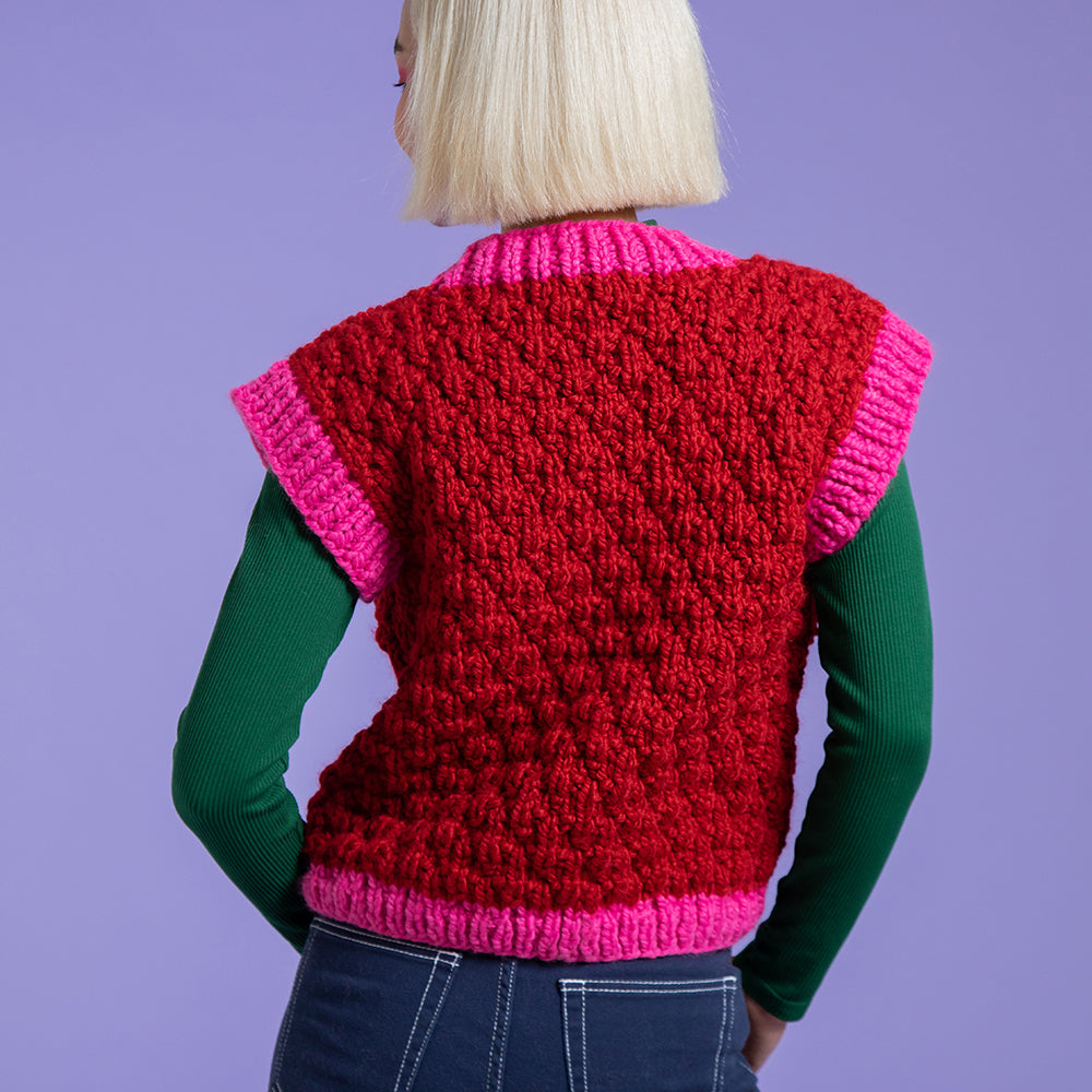 Paintbox Yarns Living Your Best Vest Knitting Pattern