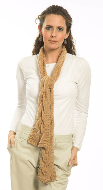 Cabled Scarf in Plymouth Oh My! - F198 - PDF