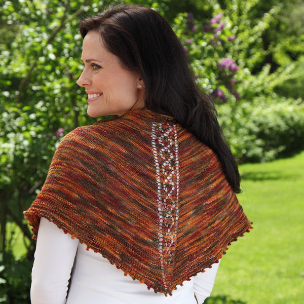 Valley Yarns Indian Summer Shawl Knitting Pattern