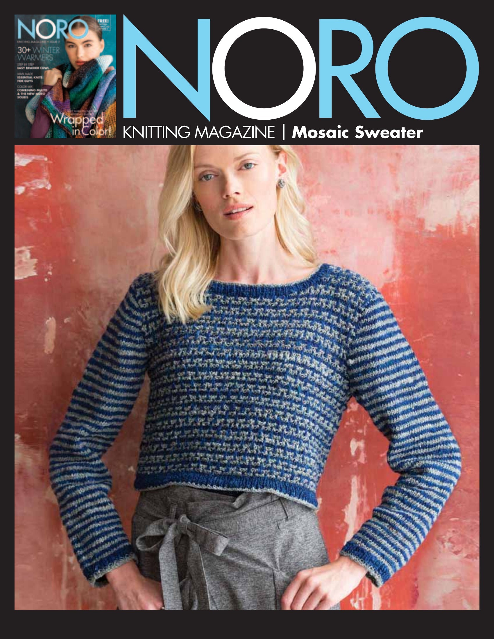 Noro Mosaic Sweater Jumper Knitting Pattern