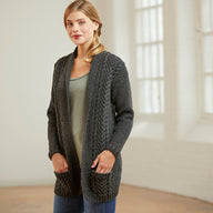 Tahki Yarns Walker Cardigan Knitting Pattern