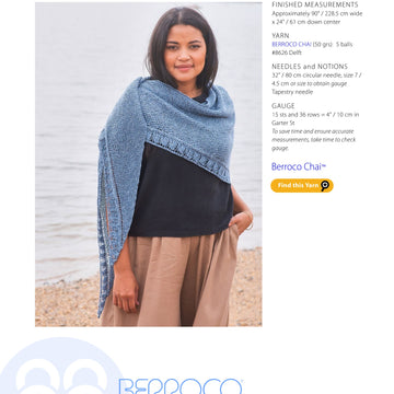 Berroco Iris Wrap Knitting Pattern