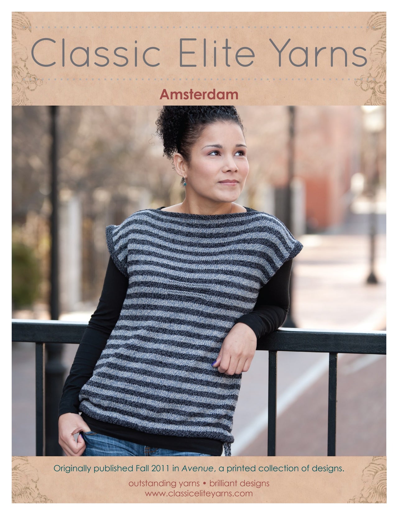 Classic Elite Yarns Amsterdam Jumper Knitting Pattern