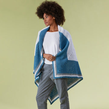 Tahki Yarns Havens Crochet Blanket Wrap PDF