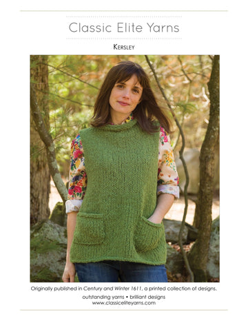 Classic Elite Yarns Kersley Vest Knitting Pattern