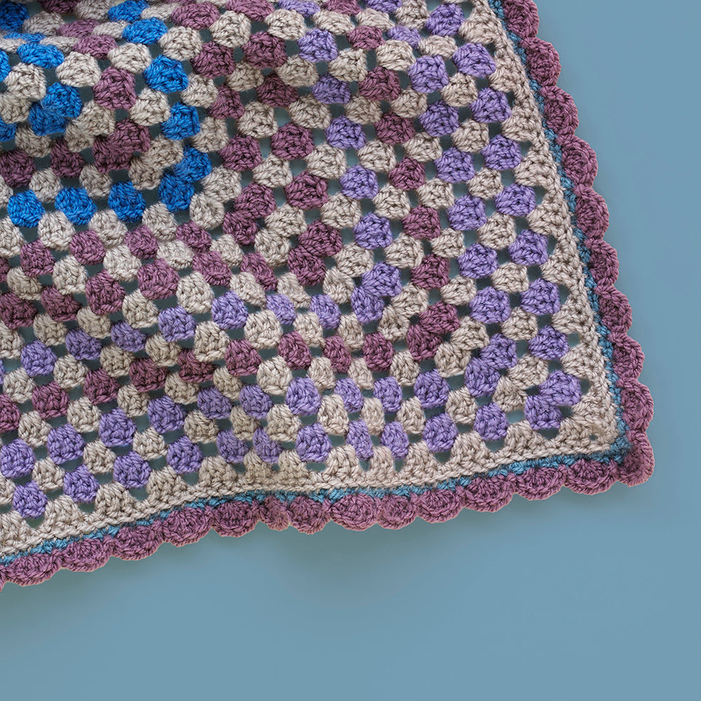 Paintbox Yarn Fireside Granny Square Blanket
