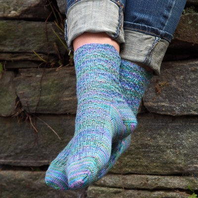 Valley Yarns Cobblestone Socks Knitting Pattern