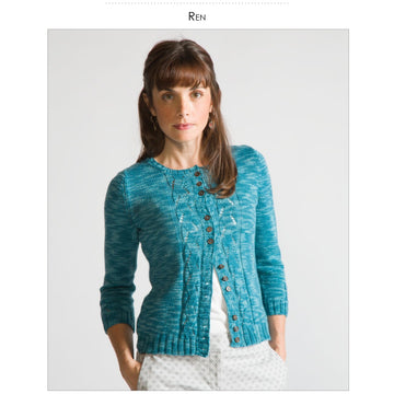 Classic Elite Yarns Ren Cardigan Knitting Pattern